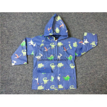 Fashion Design PVC Waterproof Boys Rain Jacket